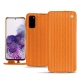 Lederschutzhülle Samsung Galaxy S20 - Abaca arancio