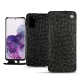Funda de piel Samsung Galaxy S20 - Autruche nero