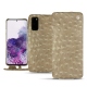 Housse cuir Samsung Galaxy S20 - Autruche desert