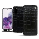 Custodia in pelle Samsung Galaxy S20 - Crocodile nero