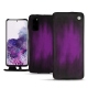 Samsung Galaxy S20 leather case - Violet Patine