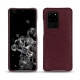 Samsung Galaxy S20 Ultra 5G leather cover - Lie de vin ( Pantone 5115C ) 