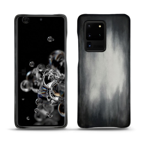 Samsung Galaxy S20 Ultra 5G leather cases and coversGris Patine