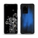 Samsung Galaxy S20 Ultra 5G leather cover - Bleu Patine