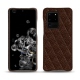 Custodia in pelle Samsung Galaxy S20 Ultra 5G - Châtaigne - Couture ( Pantone 476C ) 