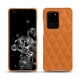 Samsung Galaxy S20 Ultra 5G leather cover - Mandarine vintage - Couture