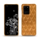 Samsung Galaxy S20 Ultra 5G leather cover - Or Maïa - Couture
