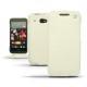 Housse cuir HTC Desire 601  - Ivoire ( Sleek P C12 - White ) 