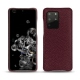 Samsung Galaxy S20+ 5G leather cover - Lie de vin ( Pantone 5115C ) 