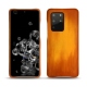 Coque cuir Samsung Galaxy S20+ 5G - Orange Patine