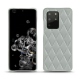 Capa em pele Samsung Galaxy S20+ 5G - Gris - Couture ( Nappa - Pantone W428C ) 