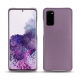 Coque cuir Samsung Galaxy S20 - Lilas ( Nappa - Pantone 2645U ) 