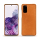 Coque cuir Samsung Galaxy S20 - Mandarine vintage ( Pantone 165C ) 