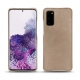 Coque cuir Samsung Galaxy S20 - Taupe vintage ( Pantone 7530C ) 