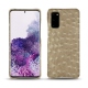 レザーケース Samsung Galaxy S20 - Autruche desert
