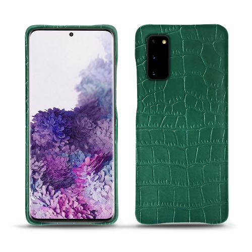Funda de piel Samsung Galaxy S20Crocodile pino ( Pantone #173F35 ) 
