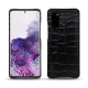 Coque cuir Samsung Galaxy S20 - Crocodile nero