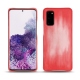 Samsung Galaxy S20 leather cover - Rose Patine