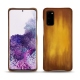 Coque cuir Samsung Galaxy S20 - Doré Patine
