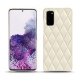 Lederschutzhülle Samsung Galaxy S20 - Blanc - Couture ( Bologna - White ) 