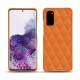 Samsung Galaxy S20 leather cover - Orange - Couture ( Nappa - Pantone 1495U ) 