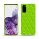 Custodia in pelle Samsung Galaxy S20 - Vert fluo - Couture