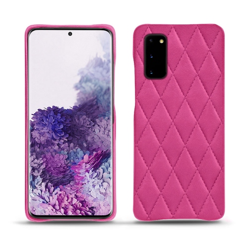 Capa em pele Samsung Galaxy S20Rose BB - Couture ( Pantone #DB599F )