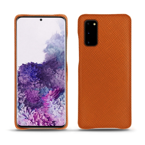 Custodia in pelle Samsung Galaxy S20Orange vibrant ( Pantone #e36b39 ) 