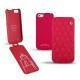 Housse cuir Apple iPhone 5S  - Rouge troupelenc - Couture