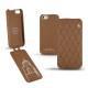 Housse cuir Apple iPhone 5S  - Castan esparciate - Couture