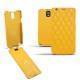 Custodia in pelle Samsung SM-N9000 Galaxy Note 3  - Jaune soulèu - Couture