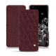 Funda de piel Samsung Galaxy S20+ 5G - Lie de vin - Couture ( Pantone 5115C ) 
