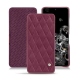 Samsung Galaxy S20+ 5G leather case - Prune vintage - Couture