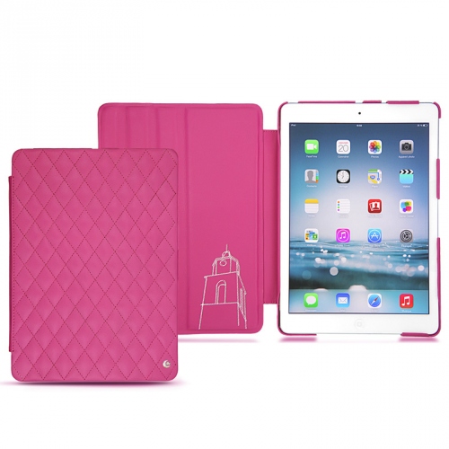 Custodia in pelle Apple iPad Air Rose BB - Couture ( Pantone #DB599F )