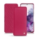 Samsung Galaxy S20 leather case - Rose fluo