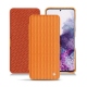 Lederschutzhülle Samsung Galaxy S20 - Abaca arancio