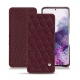 Custodia in pelle Samsung Galaxy S20 - Lie de vin - Couture ( Pantone 5115C ) 