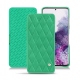 Samsung Galaxy S20 leather case - Menthe vintage - Couture