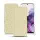Samsung Galaxy S20 leather case - Beige PU