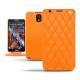 Custodia in pelle Samsung SM-N9000 Galaxy Note 3  - Orange fluo - Couture