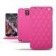 Custodia in pelle Samsung SM-N9000 Galaxy Note 3  - Rose fluo - Couture