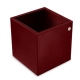 Leather pen pot - square - Rouge Veggie
