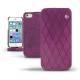 Housse cuir Apple iPhone 5S  - Prune vintage - Couture