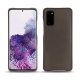 Samsung Galaxy S20 leather cover - Gris Veggie
