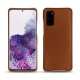 Samsung Galaxy S20 leather cover - Marron Veggie