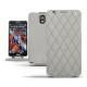 Custodia in pelle Samsung SM-N9000 Galaxy Note 3  - Acier vintage - Couture