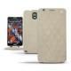 Custodia in pelle Samsung SM-N9000 Galaxy Note 3  - Taupe vintage - Couture