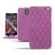 Custodia in pelle Samsung SM-N9000 Galaxy Note 3  - Prune vintage - Couture