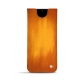 Samsung Galaxy S20 leather pouch - Orange Patine