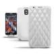 Custodia in pelle Samsung SM-N9000 Galaxy Note 3  - Platinium - Couture